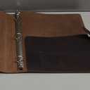 Leather Ring Binder 12" x 10.5"  ( Brown )