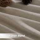 Extra Long Linen Curtains 108 Inches for Living Room Back Tab Semi Sheer High Floor to Ceiling 9ft Light Filtering Curtain Boho Farmhouse Decor Window Drapes for Bedroom 2 Panels Cobblestone, 52"W x 108"L