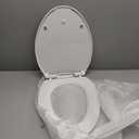 Elongated Toilet Seat with Toddler Seat Built In, Slow Close for Both Child & Adult Seats, Potty Training Seat, No Wiggle and Easy to Install, Detachable Toddler Seat for Longterm Usage, White