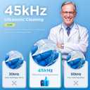 Dental Ultrasonic Retainer Cleaner Machine: 45kHz Dental Cleaning Pod with Digital Timer & 200ML, Cleaning for Dentures, Mouth Guards, Aligners, Night Guards, Braces, Toothbrush Heads & Jewelry, White