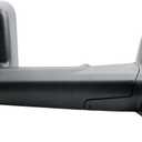 Passenger Right Side Door Towing Mirror Power and Heat Glass with BLIS Textured Black Back Cover Turn Signal Light Puddle Light Manual Folding For 19-24 Ram 2500 3500 4500 5500