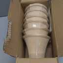 Wellmet Small Lamp Shade,ONLY for Candle Bulbs,Clip-on Drum Lamp Shades,Set of 6, 3x6x5 Inches