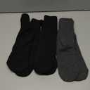 BomKinta Boot Socks for Women Winter Solid Thick Warm Socks Cozy Crew Socks Christmas Gift (Medium, Black Black Gray -3 Pairs)