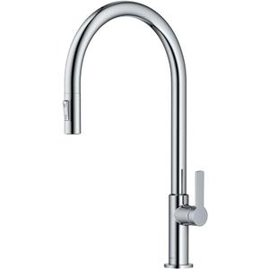 KRAUS Oletto High-Arc Single Handle Pull-Down Kitchen Faucet in Chrome, KPF-2821CH