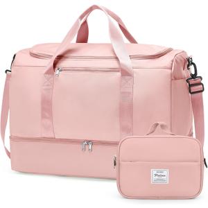 Extra Large Travel Duffle Bag,Carry on Overnight Weekend Bag with Shoes Compartment,Weekender Bags for Women for Travel Business Trips Sport Hospital