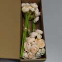 Floroom Ranunculus Artificial Flowers 18 Pcs Champagne Faux Silk Mini Ranunculus Bulk Fake Wedding Filler Flowers for DIY Cream Bouquets, Centerpieces, Bridal Shower Decorations & Arrangements