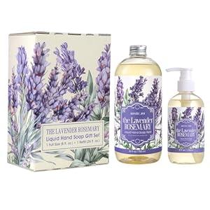 ROMIIE ZOI Hand Soap Gift Set, 750ml Refill + 236ml Liquid Soap, Cruelty-Free, Moisturizing Formula with Essential Oils For Sensitive Skin, Lemon Verbena Scent, For Kitchen & Bathroom