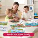 SYNCFUN 4-in-1 Animal Wooden Puzzles Glow in The Dark Toys, 24 & 35 PCS Montessori Puzzles Board Toys for Toddlers Ages 3-5, Farm, Ocean, Zoo, Insect Themes, Birthday Valentine Easter Gifts for Kids