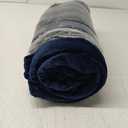 Bedsure Navy Fleece Blankets Queen Size - Bed Blanket Blue Soft Lightweight Plush Fuzzy Cozy Luxury Microfiber, 90x90 inches
