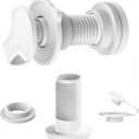 2 Packs Cooler Drain Plug Replacement for Coleman Coolers-1" Shaft Length Cooler Drain Plug Kit,Cooler Parts Accessories Fits Most Coolers