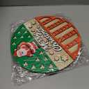 2 x Christmas Door Hanging Sign Decorations, 3D Wooden Merry Christmas Wall Hanger Decor Snowflakes Santa Claus Wreath Front Door Signs for Porch Wall Indoor Outdoor Decor