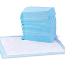 Amazon Basics Dog and Puppy Pee Pads, 5-Layer Leak-Proof Super Absorbent, Quick-Dry Surface, Potty Training, Regular (22x22"), 100 Count, Blue & White