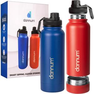 Set of 2/28oz Water Bottle with Storage Compartment, Diversion Safe Water Bottle, Diversion Safes and Containers, Decoy Safe, Portable for Travel and Small Valuables