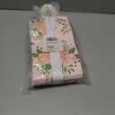 DjinnGlory 25 Pack Small Spring Floral Party Favor Bags with Handles and 25 Tissue Paper for Birthday Wedding Decorations, Pink Paper Gift Bags for Bridal Baby Shower New Moms (9x5.5x3.15 Inch)