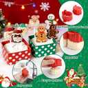 Palksky Christmas Cake Pop Mold, 3D Printed Gingerbread Man & Santa Claus Shapes with Sticks and Wrappers, Fun Cake pop Molds for Holiday Baking, Party Treats & Christmas Desserts
