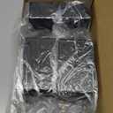 4 PCS Fit 2''x4'' Heavy Duty Trailer Stake Pocket Brackets, for Wood Lumber Uprights or Steel Stake Posts Holes for Mounting Flat Beds and Trucks, Black