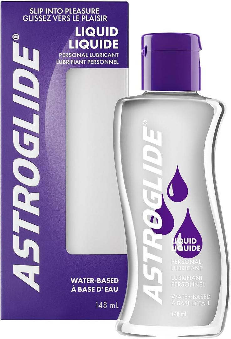 ASTROGLIDE Water-Based Liquid Personal Lubricant, Easy Clean, 5 oz