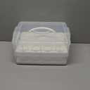 Plastic Cupcake Carrier 24 Count, 2-Layer Cupcake Holder Carries with Lid & Handles, Cookie, Cake, Cupcake and Brownie Storage Carrier, Reusable Cupcake Box