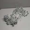 Knitgrip 20 Pcs Disco Balls Party Decorations Disco Ball Ornaments 2026 Vase Bulk Party Silver Ornaments Glitter Mini Flower Picks Sticks Bulk 14 Inch Planter Vases Glitter Stems for Crafts