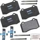 Bendix Priority1 CFM592A Semi-Metallic Rear Brake Pads for Select Models Cadillac CTS, STS, Chevrolet Camaro, SS, Chrysler 300,Dodge Challenger, Charger, Durango, Magnum, Ferrari F430,Jaguar S-Type, Super