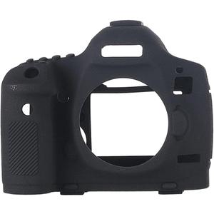 Camera Case for Canon 5D Mark III 5DS 5DSR - Silicone Protective DSLR Skin Cover, Detachable Cage, Shockproof, Dustproof (Black)