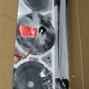 ELEHINSER 64" Ceiling Fan No Light, 6-Speed Noiseless Reversible DC Motor, 9 Blades Black Industrial Ceiling Fan with Remote and 4.5"/12" Downrods for Home or or Commercial Use
