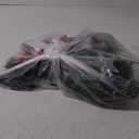 4 Pack Christmas Tree Solar Pathway Lights Outdoor Decorations, Waterproof Artificial Mini Xmas Tree Stake Lights with DIY Ornamets for Garden Yard Porch Decor (Snowy Tree)