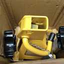 YELLOW JACKET 2 Ton Jack Stands with Double Locking and Large Foot Base for Lifting Car, Heavy Duty Steel, 4,400 lb Capacity, Yellow, 1 Pair