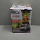 BLACK+DECKER PowerCrush Multi-Function Blender with 6-Cup Glass Jar, 4 Speed Settings, Silver