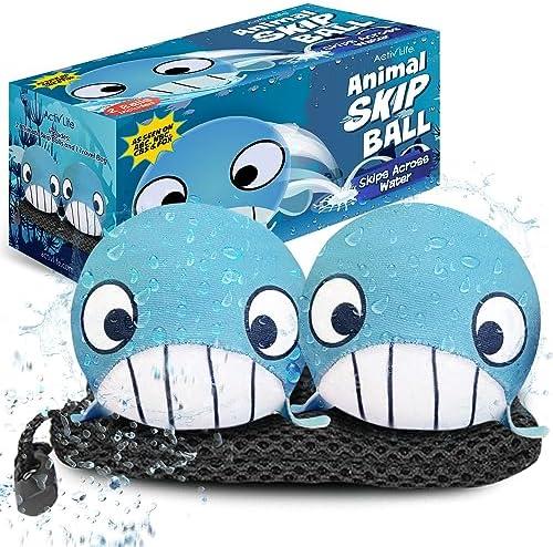 Activ Life The Ultimate Skip Ball – Water Bouncing Ball (1 Pack) Create Lasting Memories with Your Friends & Family at The Beach, Lake or Pool - Great for All Ages