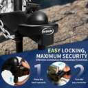 2 5/16Inch-Trailer-Hitch-Locks-Kit, Heavy Duty Anti Theft Trailer Tongue Lock, Reinforced Solid Steel Weatherproof Tow Coupler Lock, Trailer Locks Ball Hitch for RV, Camper, Cargo, Boat, Caravan
