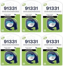 6-Pack  Plastic White Label Tape