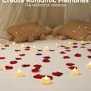 Amagic 50Pack Flameless LED Tea Lights Candles Battery Operated, Electric Fake Tealight Candles for Votive, Halloween, Christmas, Home Decor, Wedding, Table Decor (50Pack) (White)