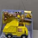 Bluey Dump Truck Toy Playset, Sturdy Working Toy Dump Truck with 2 Articulated Figures and 3 Huge Boulders, Construction Toys for Kids of Ages 3+