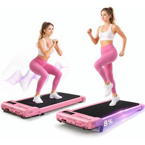 ANCHEER Walking Pad with Vibration Plate: Under Desk Treadmill with Incline