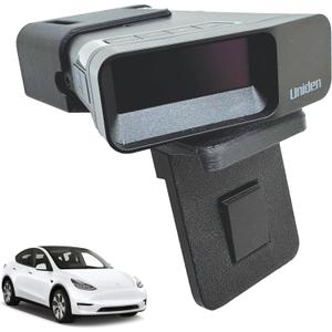 Radar Holder for Uniden R7 Compatible with Tesla Vehicles - Black (Black)