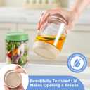 DRKIO 10 & 16 Oz Overnight Oats Containers with Lids - 6 Pack Glass Storage Jars with Airtight Lids Wide Mouth Mason Food Jars Great for Meal Prep Salad Chia Puddirg Snacks Yogurt Sugar Spice Cereal