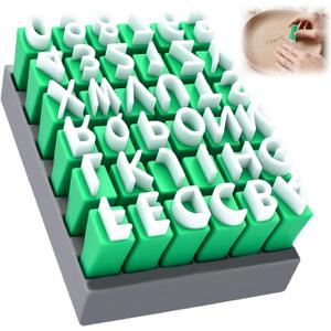 36 Pcs Clay Stamps, Numbers & Alphabet Stamps Set, Clay Letter Stamps for Ceramic Decorating, DIY Handmade with Storage Box