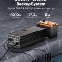 VEVOR Sump Pump Battery Backup System 3000W Auto Switch to Battery Inverter