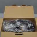 Brightever LED Outdoor String Lights 100FT Patio Lights with 52 Shatterproof ST38 Vintage Edison Bulbs, Outside Hanging Light Waterproof for Porch, Deck, Garden, Backyard, Balcony, 2700K Dimmable (100FT-Warm White, Black Wire)