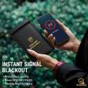 Faraday Bags for Phones,Faraday Cage Signal Blocker Pouch - Military Grade Anti-Theft Protection for Cell Phone,Car Keys,RFID,WiFi,GPS Tracking Signals