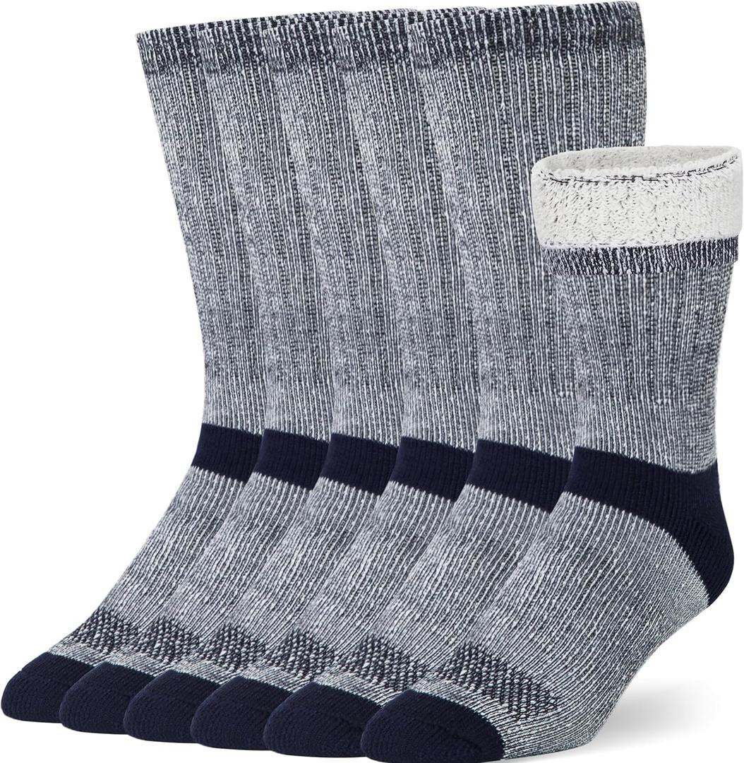 COZIA Merino Wool Socks for Men & Women Casual Warm Winter Cozy Thermal Socks (Gray)