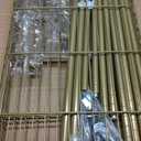 FUTASSI P1 Rolling Clothes Rack, Movable Metal Garment Closet Organizer with Lockable Wheels, Clothing Wardrobe with Double Hanger Rods and Hooks, 35.4" W x 15.7" D x 80.5" H, Load 450lbs, Gold