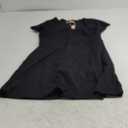 QINSEN Womens Square Neck Tennis Dress Short Sleeve Built in Shorts Golf Athletic Dress with Pockets (X-Large, Black)