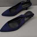 DREAM PAIRS Women's Kitten Heel Slingback Pointed Closed Toe Low Stiletto Heels Dress Bridal Elegant Wedding Pumps Shoes (10, Navy-suede-1)