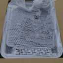 FURTIME Stainless Steel Cat Litter Box with Lid, Metal Kitty Litter Box for Small Cats, Kitten Litter Boxs with Scoop and Mat, Non-Sticky, Anti-Leakage, Easy to Clean, 17.4"x13.4"x8.4" (Small) (Silver)