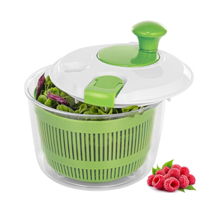 Salad Spinner, Fruit and Vegetable Washer, Spin and Dry Salad Greens, 3 QT Lettuce Spinner with Bowl and Mesh Basket