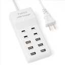 Portable USB C Charging Station,4 -C- Ports, USB Charging hub 10-Ports/USB c Charger Block for Multiple Devices Phones Tablet Smartwatch Headphones Speakers (USB-4C+6A)