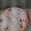 Sinmoe Birthday Piata with Stick Blindfold and Confetti Large Piata for Adult Men Women Birthday Party Supplies Decoration Wedding Anniversary (Rose Gold)