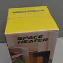 Space Heater, 70 Portable Electric Oscillating Heaters for Indoor Use, 1200W Upgraded PTC Ceramic Heater, Small Heater for Bedroom, Desktop, Office, and Indoors